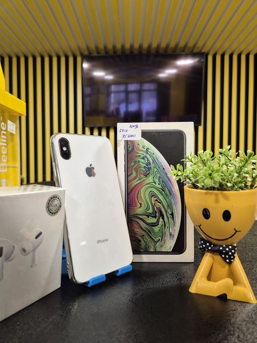Iphone Xs max, 64гб, 100%,Kaspi0-0-24