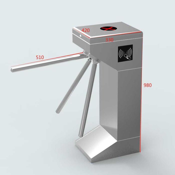 Система за контрол на достъп и работно време с турникет
