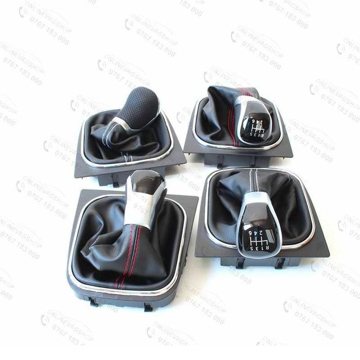 Nuca schimbator viteze piele VW Golf 5, Golf 6, Jetta, Eos, Scirocco