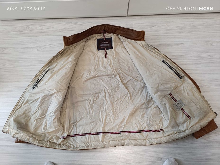 ''Milestone''оригинално мъжко кожено яке ХЛ размер