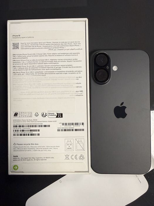 Iphone 16 256 GB Black Full Box