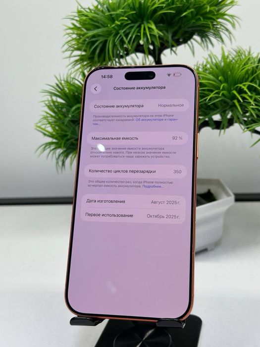 iPhone 17 pro max 256gb  Akb: 92% цп:350