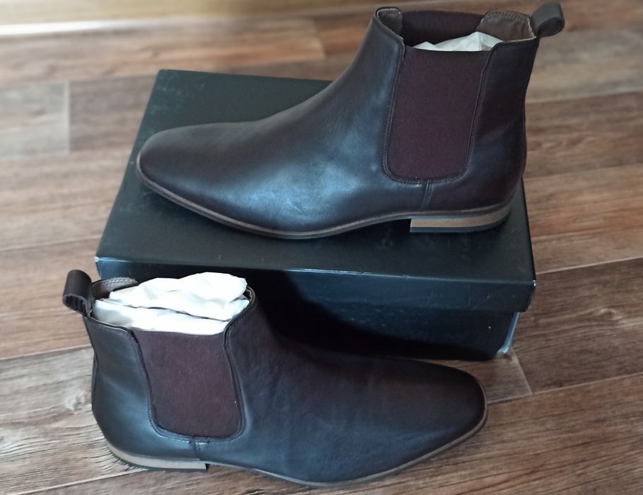 Ботинки Челси кожаные осенние, 43 размер