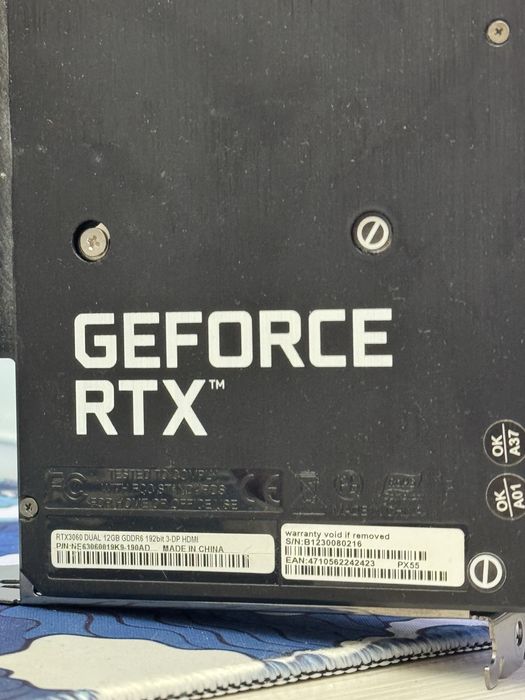 Видеокарта RTX 3060 12GB
