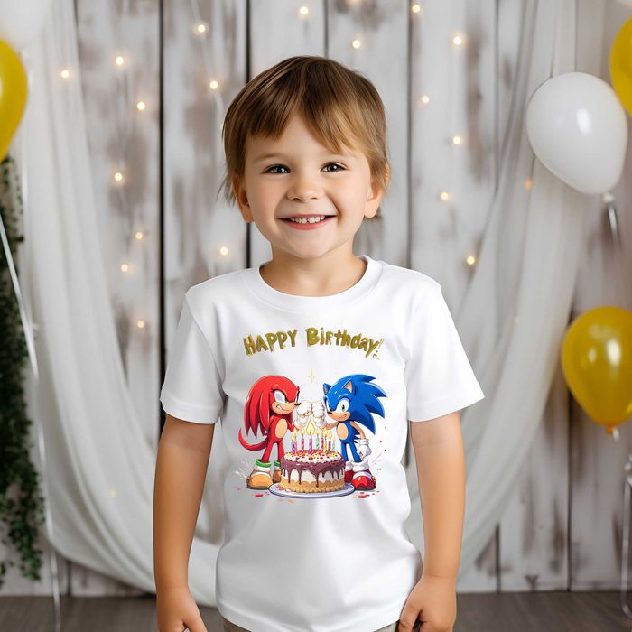 Детски тениски, Рожден ден, Соник, Sonic