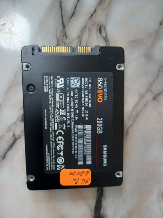 Диск Samsung 860 EVO , 250 GB, SSD SATA III, 2.5"