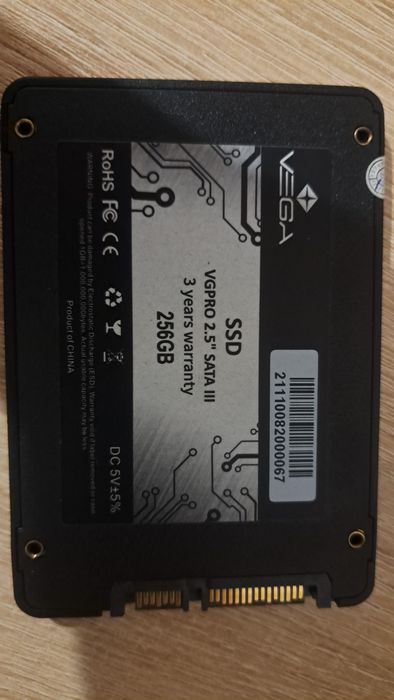Ssd 256gb sata 3 vega