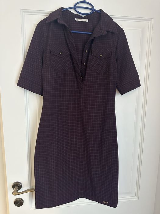 Rochie visinie cu carouri