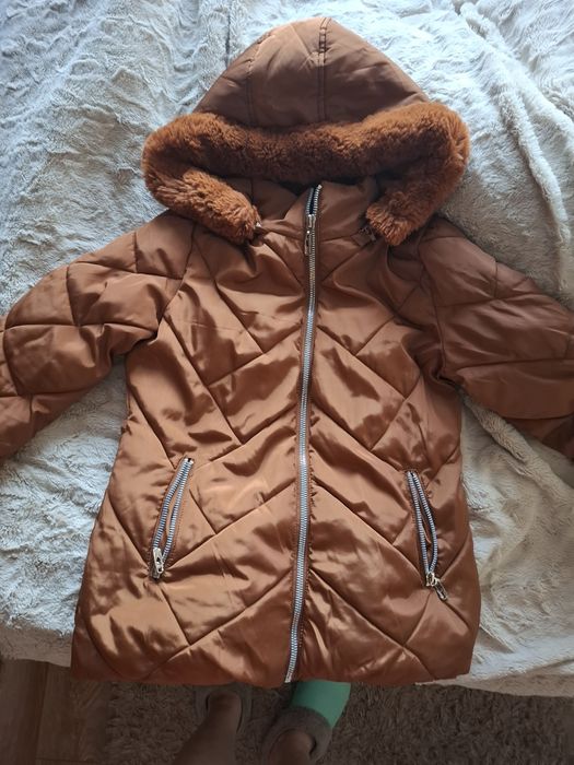 Кафяво дамско яке