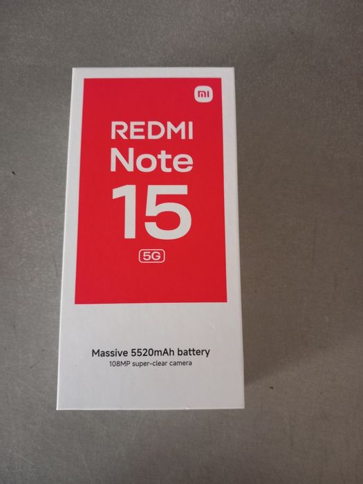 Vând Redmi  Note 15 5g nou nouț este în cutie  nu  a fost  deschis