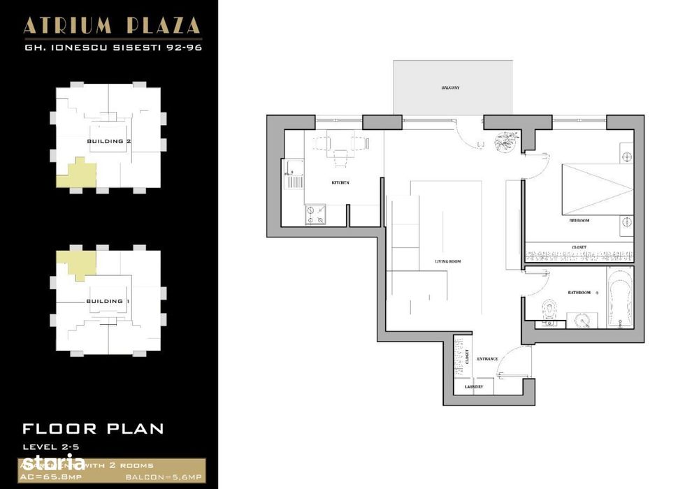 Apartament 2 camere,59 mp.,bloc nou,finisaje premium,zona Bd. Sisesti