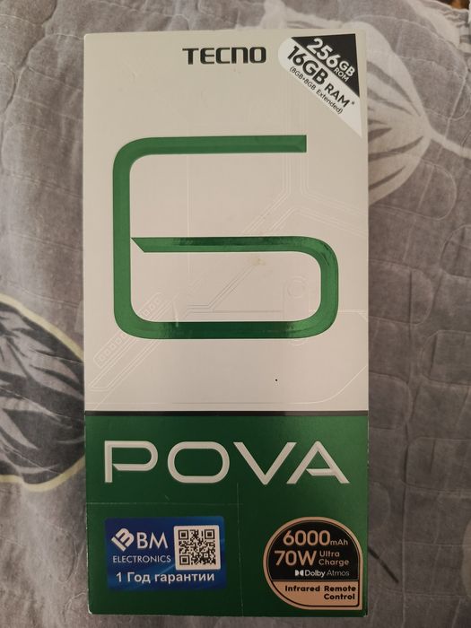 Tecno pova 6.  16gb256