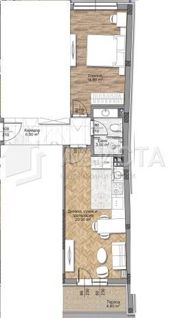 Продава се Двустаен апартамент в София, Овча купел - 71 кв.м за 2010 €/кв.м - Снимка #4
