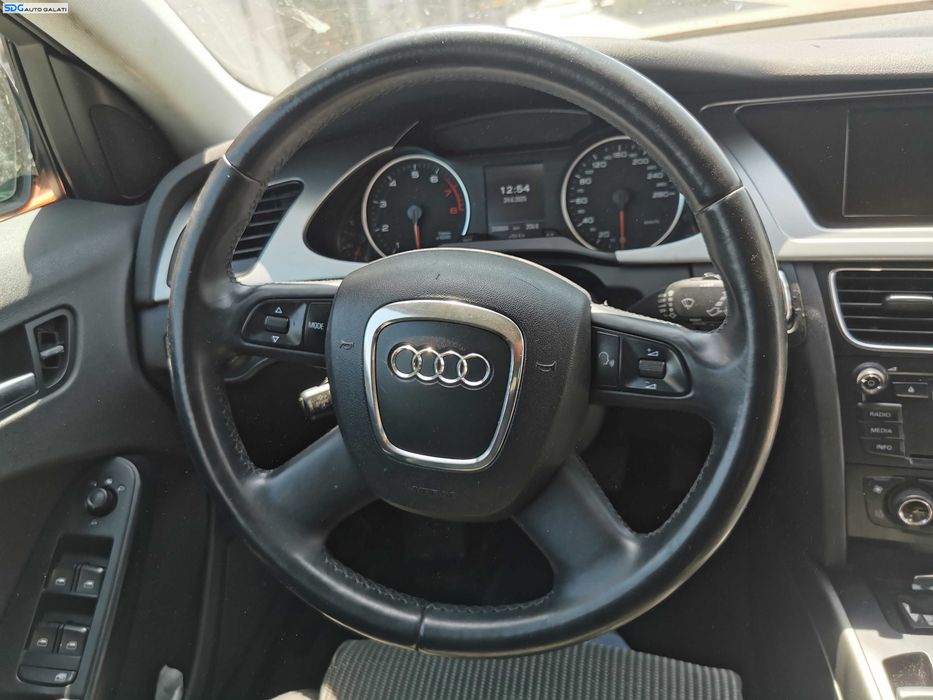 Volan Piele 4 Spite cu Comenzi FARA Airbag Audi A4 B8 2008 - 2012 [K7402]