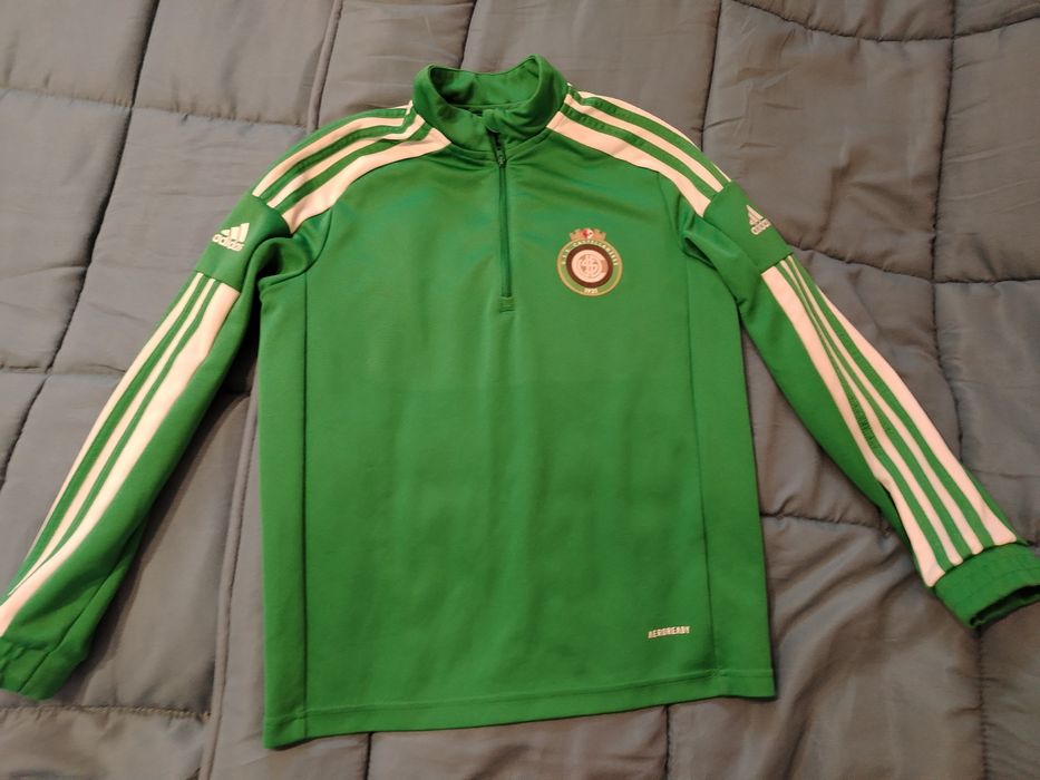 Addidas горнище 134-140 см зелено