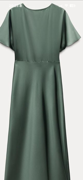 Rochie zara satin lunga perfecta s