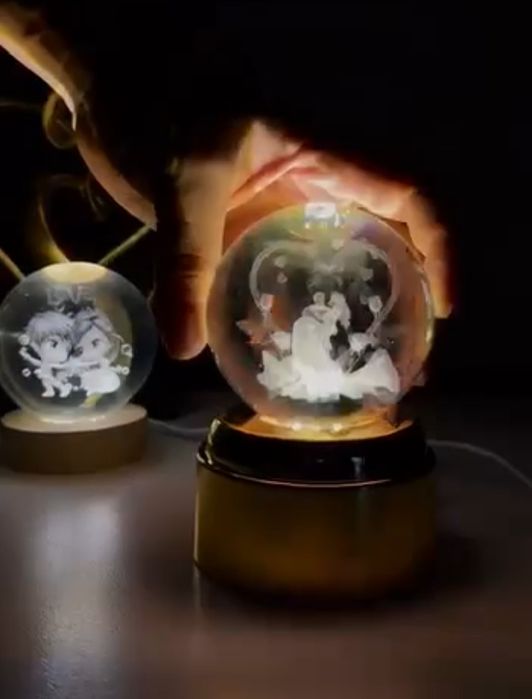 Хрустальный шар ночник