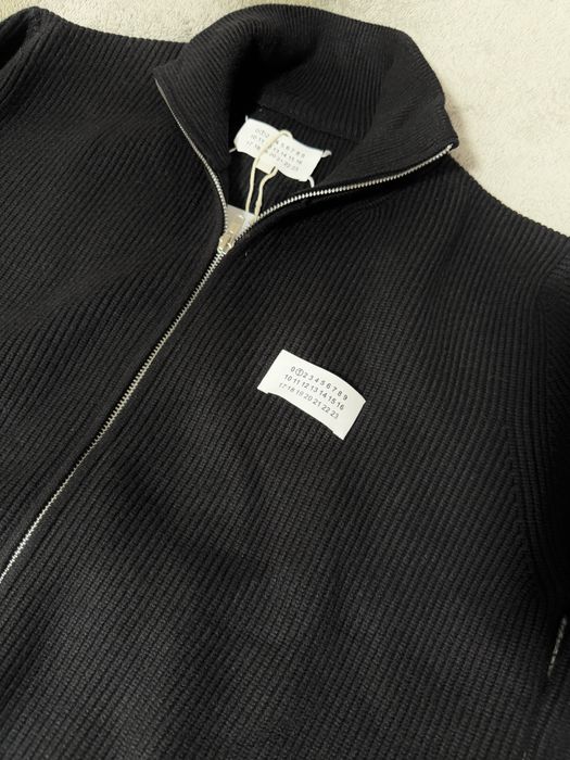Maison Margiela плетена жилетка с цип