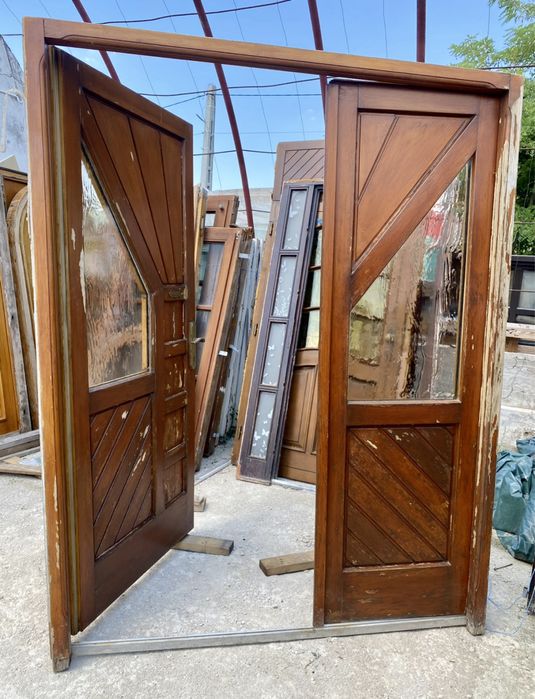 USA CASA INTRARE dubla Germanis lemn termopan H 220 x L 170 Garantie