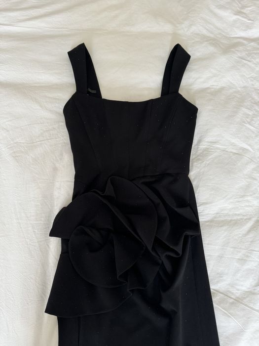 Черна официална рокля с корсет Cliche