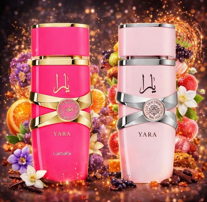 Арабски парфюми Lataffa Yara u Khamrah за мъже и жени + ароматизатори