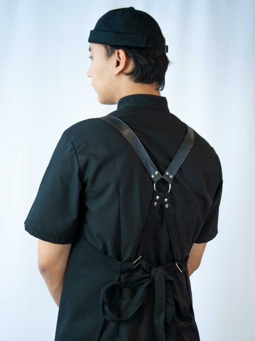 Фартук, повар, официант, медик Акция 5+1, с натуральной кожей