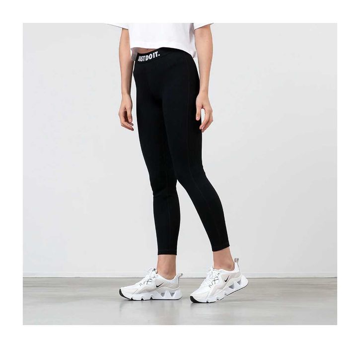 Nike оригинален дамски клин Just Do It черен рипсен за фитнес спорт S