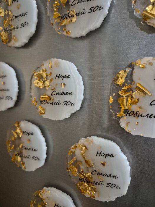 Подаръци за гости, магнити, кръщене, сватба, юбилей