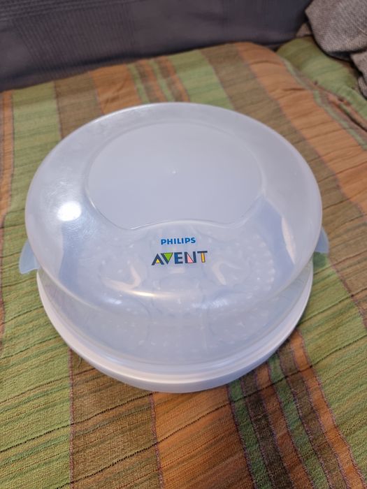 Стерилизатор за микровълнова Philips Avent с 4 големи шишета 330мл