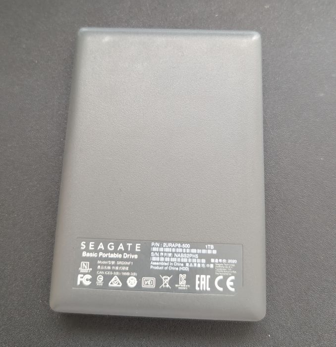 SEGATE basic Portable drive - 1TB