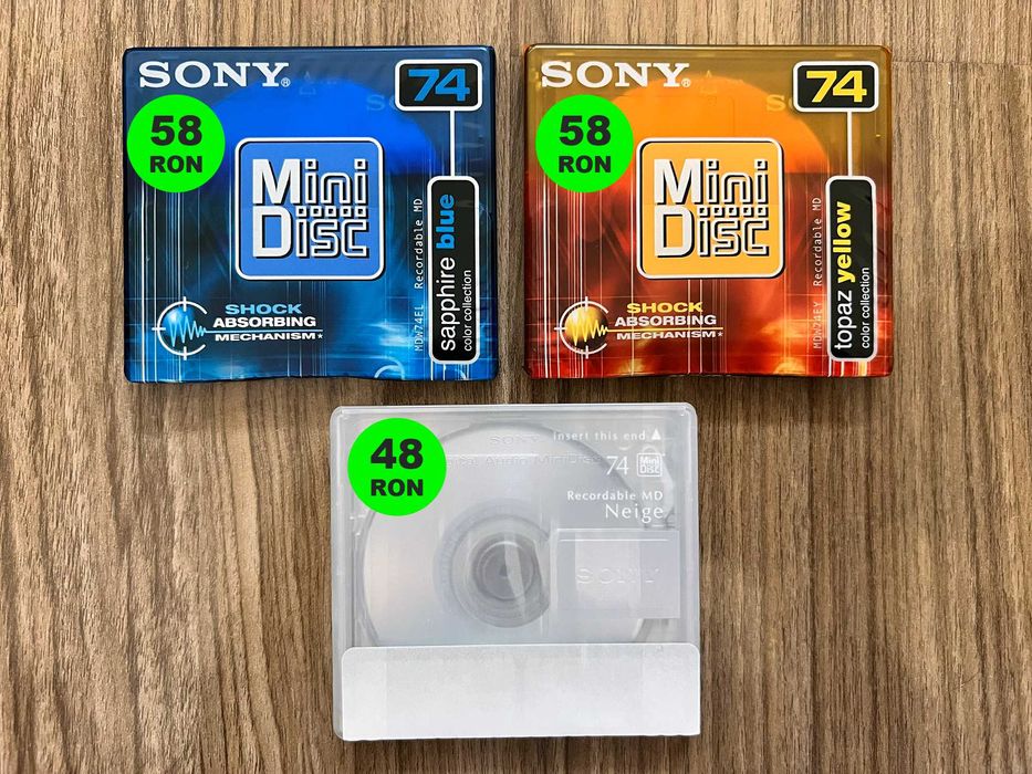 Mini discuri MD SONY 74 min | Noi, sigilate