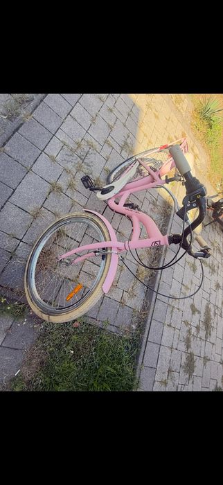 Bicicletă damă Goetze City roz – Shimano, portbagaj, 26”