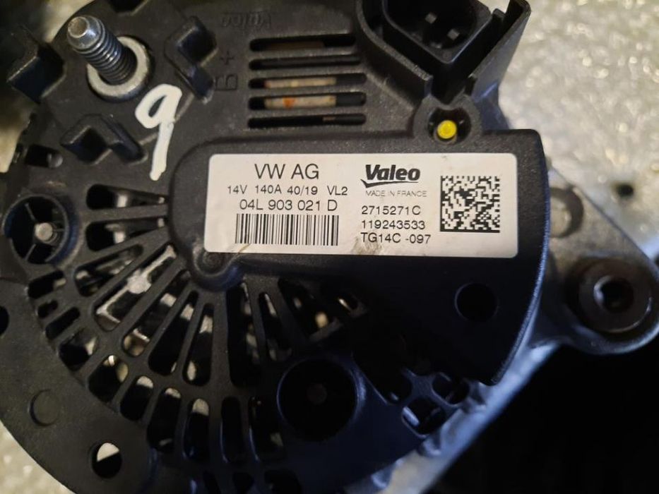 alternator vw seat skoda audi 1.6tdi euro 6 ddy dgt cxx golf 7 octavia