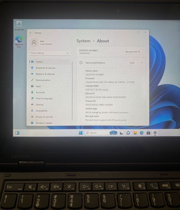 Lenovo ThinkPad Yoga 11E Touchad