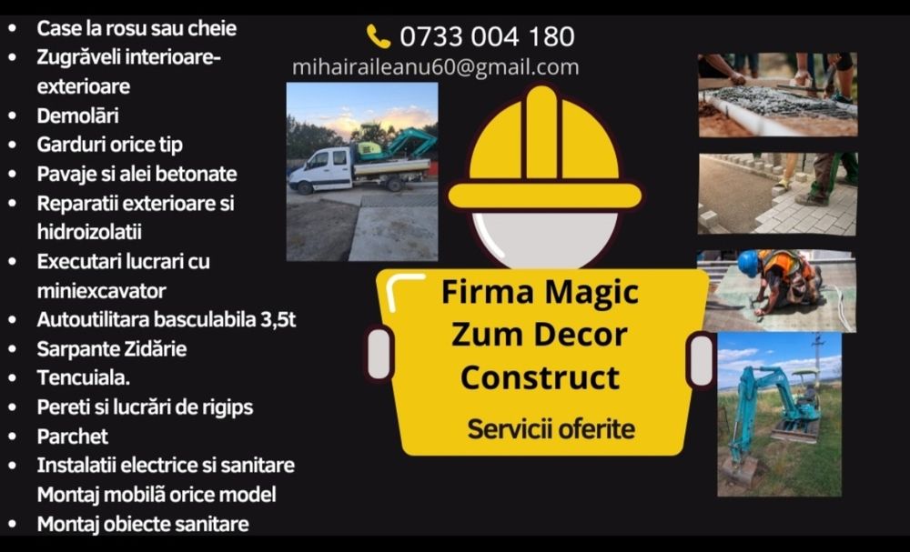 Execut lucrări de construcții
