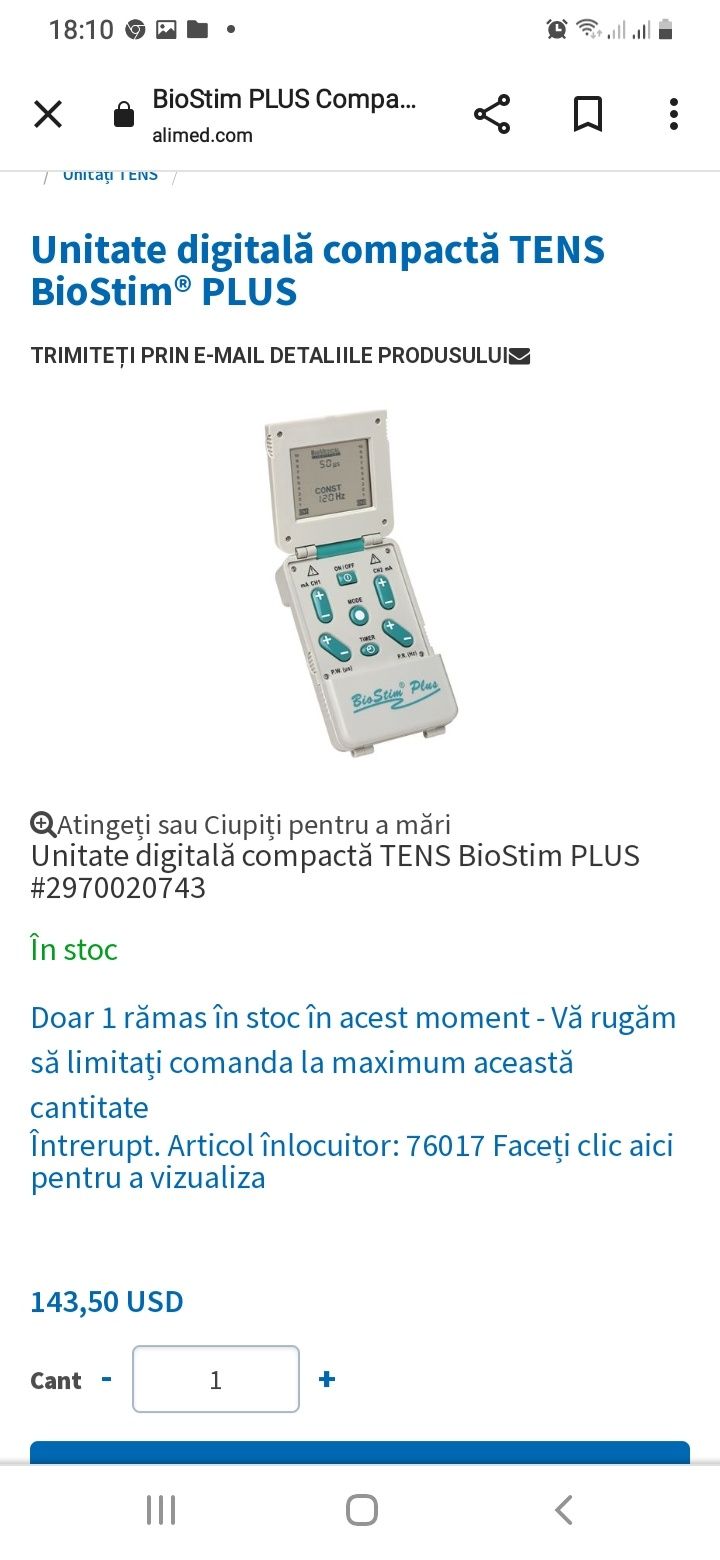 BioStim PLUS Compact Digital TENS