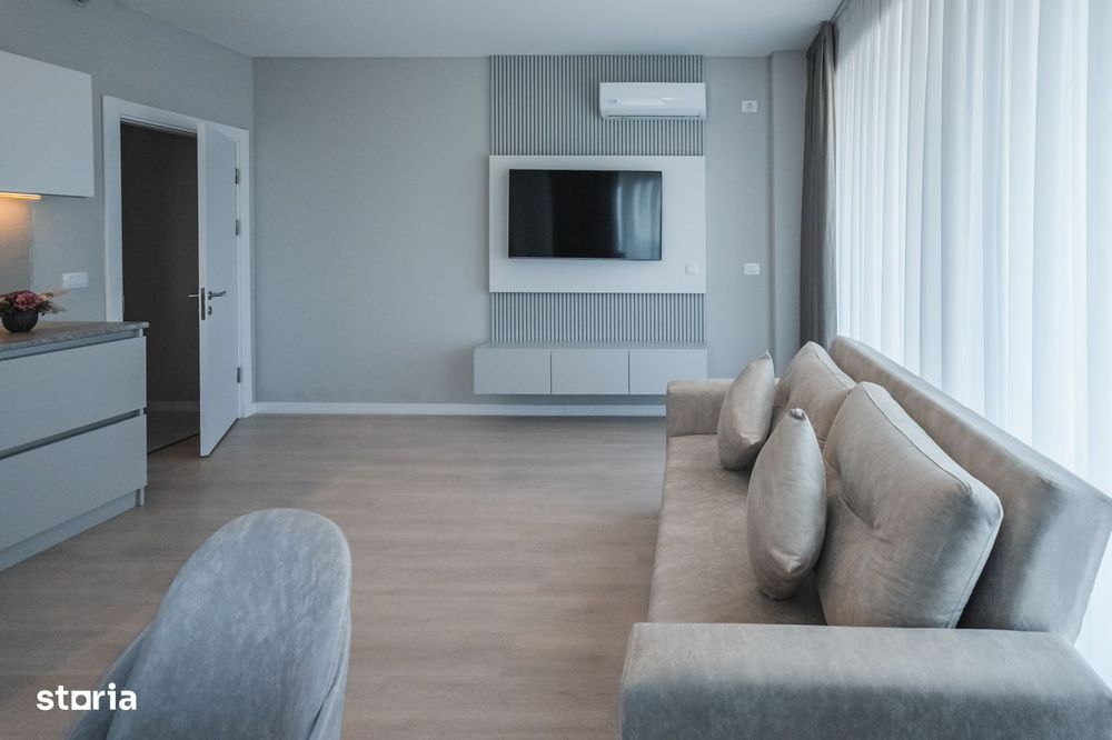Studio Cu Dormitor Separat - Mobilat Utilat Lux- Solid Sea View Perla