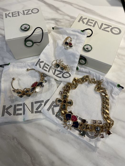 Бижута Kenzо с перли камъни, златни