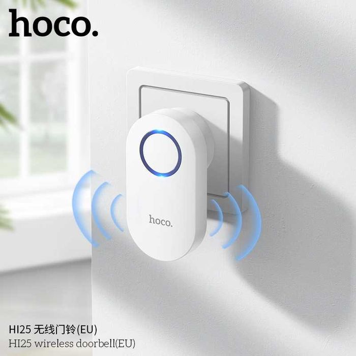 Hoco HI25 Беспроводной дверной звонок Wireless doorbell (евростандарт)