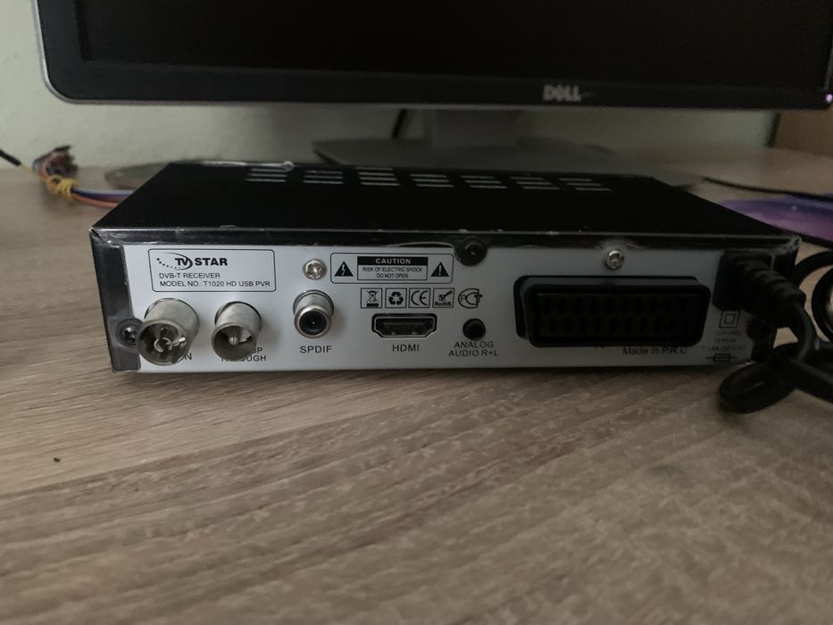 Receiver TV digital HD DVB-T2 PVR USB media player -nefolosit ,in cutie
