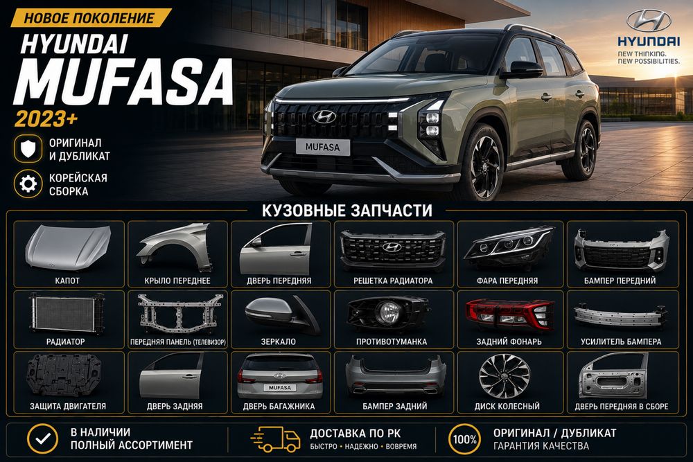 Hyundai Mufasa кузовные запчасти