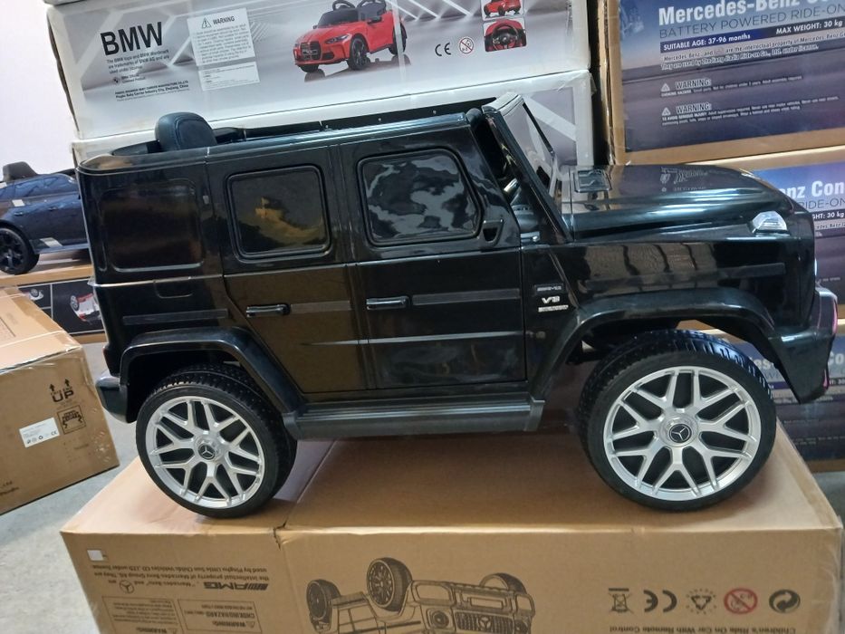 Нова!!Акумулаторен джип Mercedes G63 с меки гуми,кожена седалка,дистанционно управление