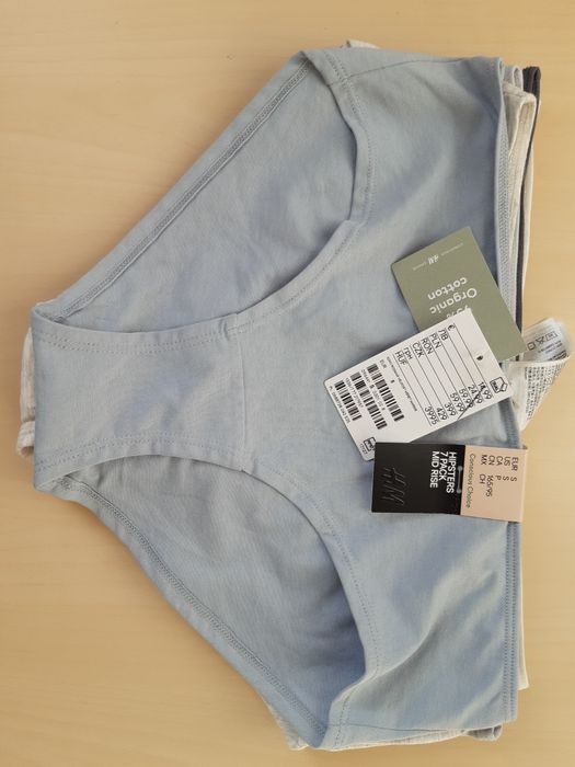 Комплект 7 броя нови памучни бикини h&m, размер S