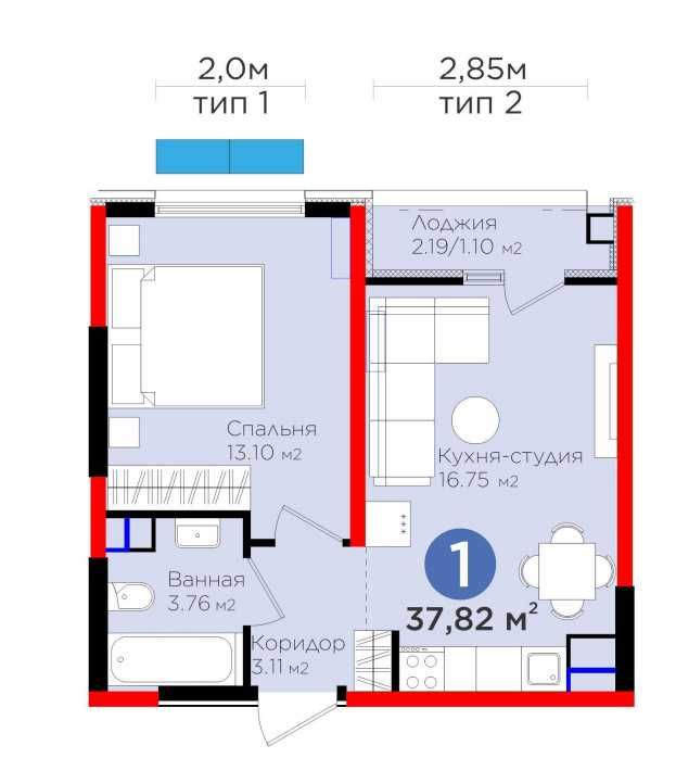Srochno sotiladi ipotekaga 1 xonali, Mirzo-Ulugbek tumani (CH)