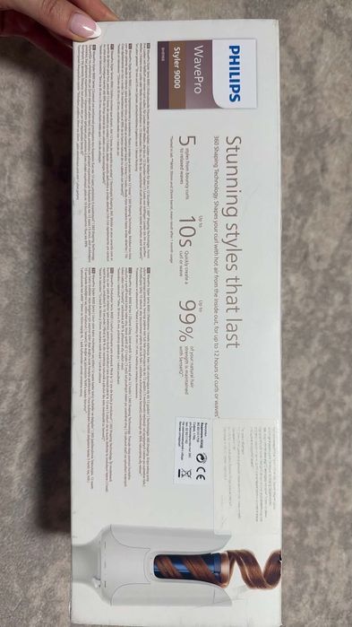 Автоматична маша за коса Philips WavePro Styler 9000 SenseIQ в отлично състояние.