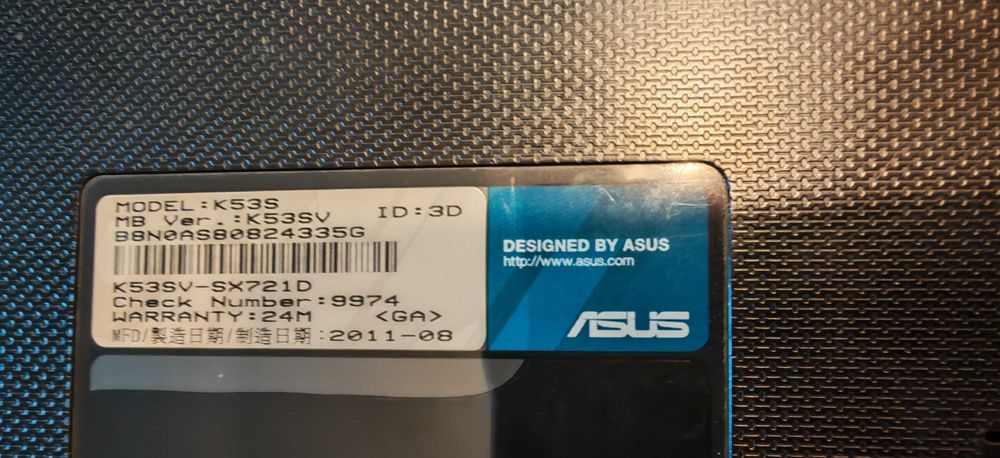Laptop Asus K53sv