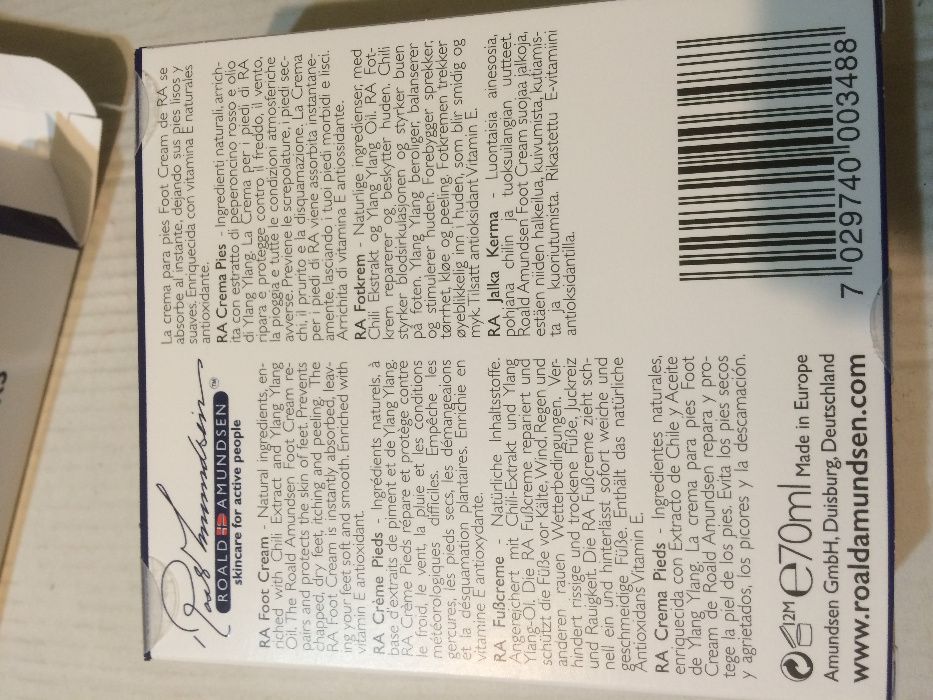 Crema pentru picioare Roald Amundsen 70ml