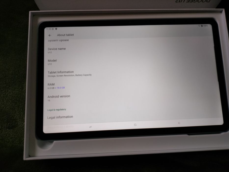 Tableta Doogee U12  24GB RAM 128GB