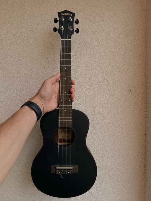 Укулеле Cascha HH2305 Tenor Black със калъф – като ново
