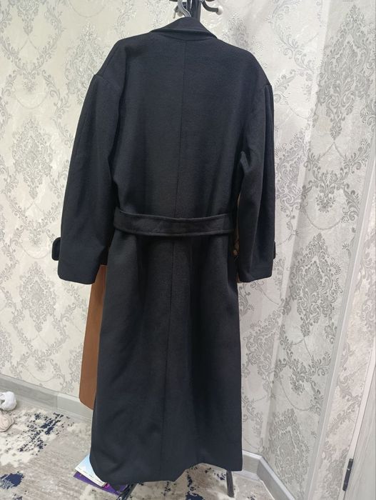 пальто черное кашемир